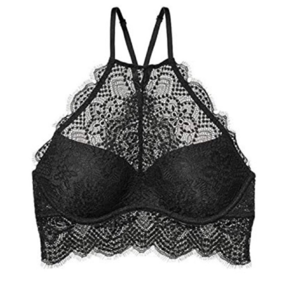 PINK Victoria's Secret High Neck Push Up Bralette - Picture 3 of 8